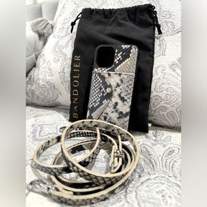 Bandolier iPhone 11 Pro phone case and strap.